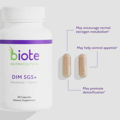 Biote Nutraceuticals - DIM SGS + - Hormone + Detox (60 Capsules) BIOTE®