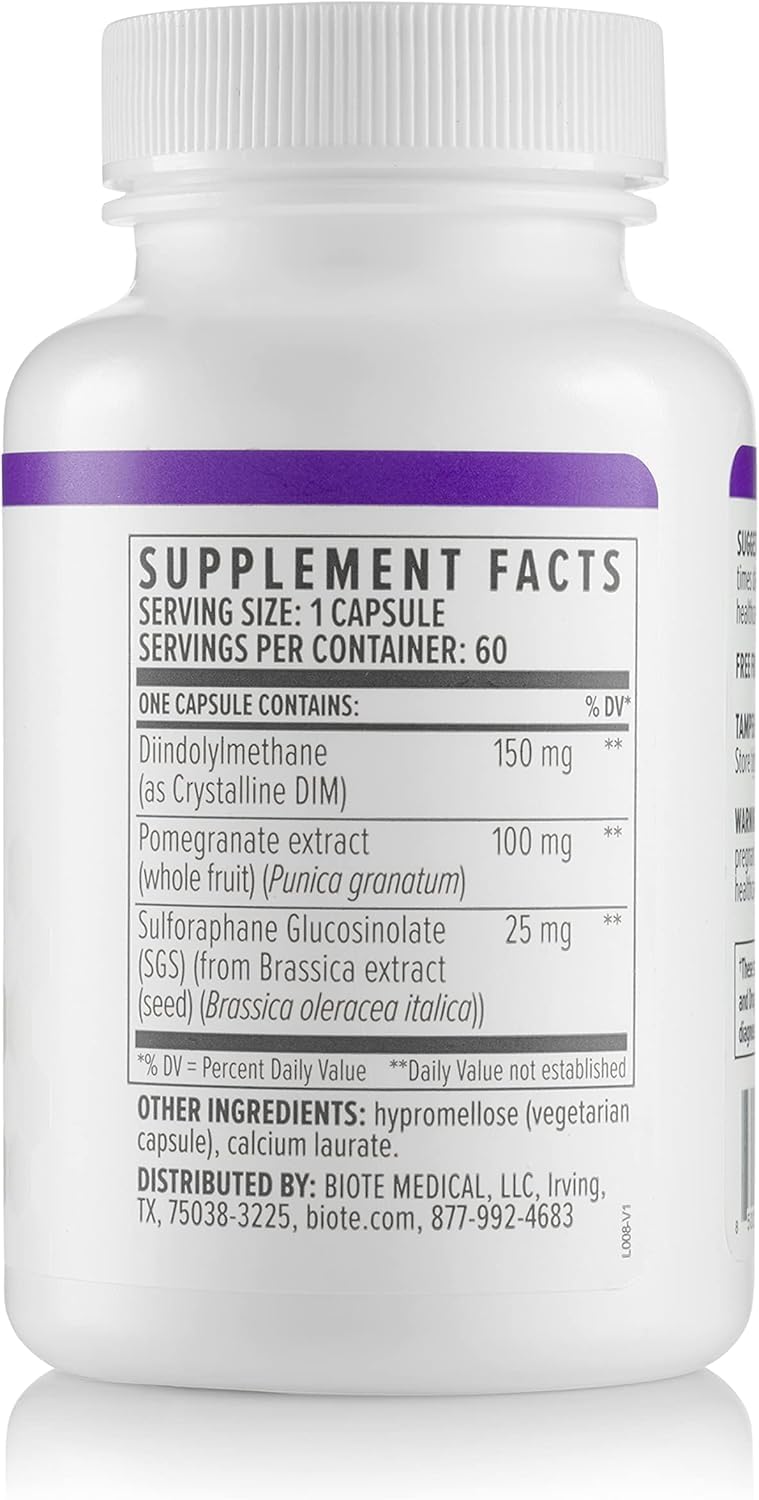 Biote Nutraceuticals - DIM SGS + - Hormone + Detox (60 Capsules) BIOTE®